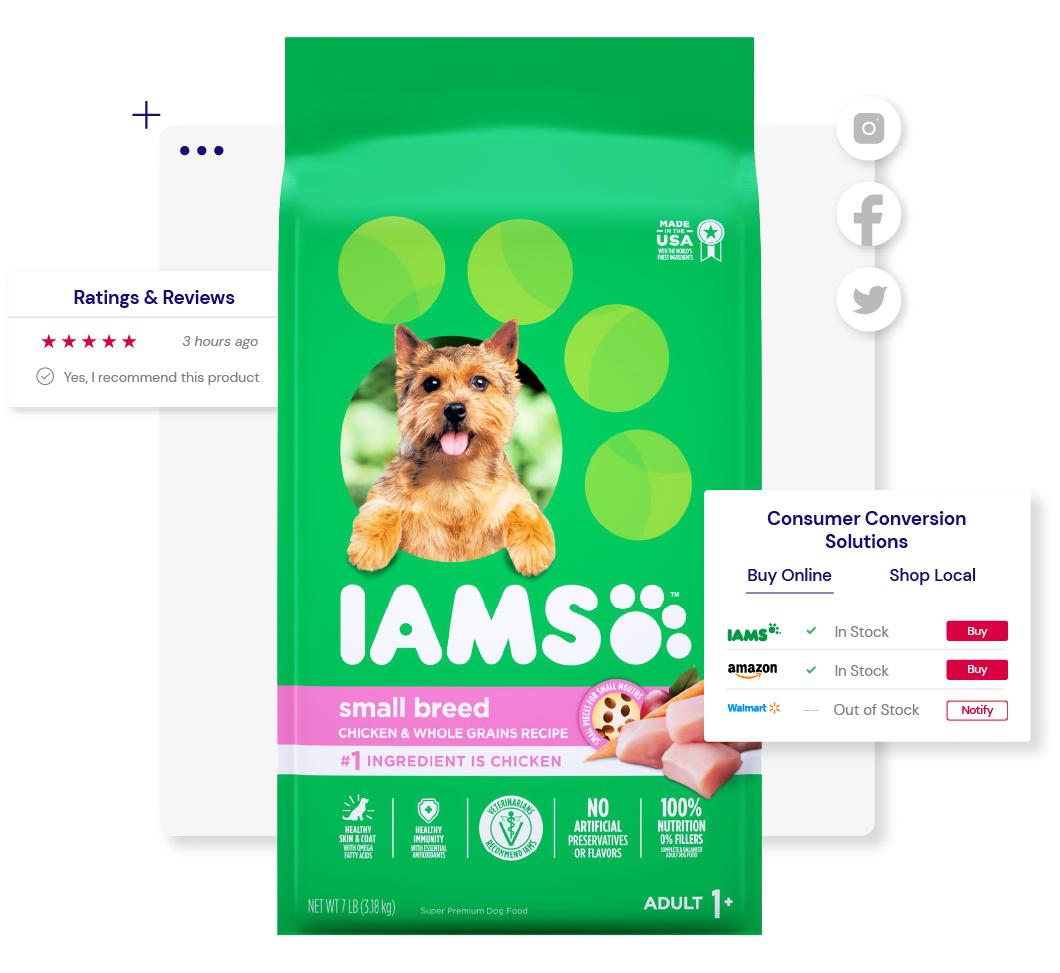 IAMS small breed dog food product